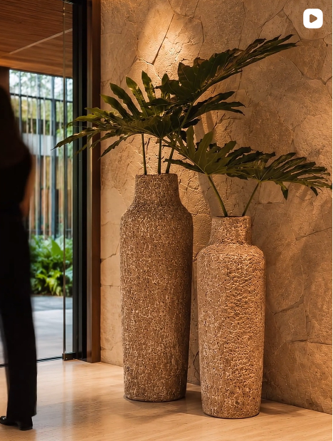 Post do Instagram com vasos Alabastro em ambiente interno.
