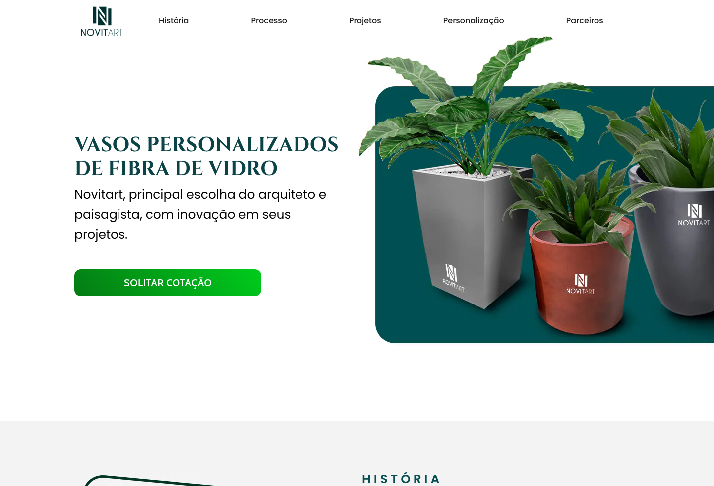 Referência visual Novitart.